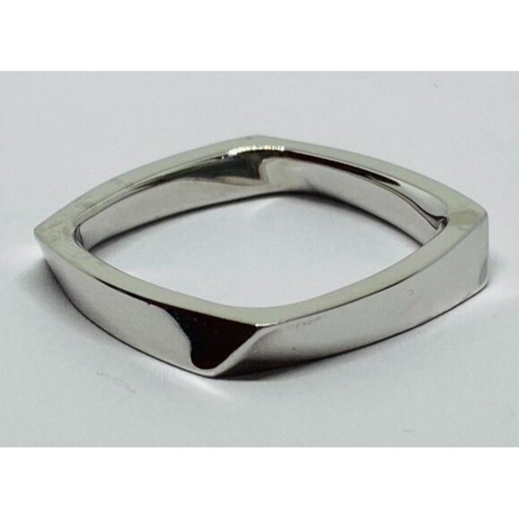 Tiffany & Co Frank Gehry 18K Gold Torque Square Size 7 Ring